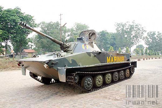 PT-76 Tank Marinir TNI-AL Indonesia